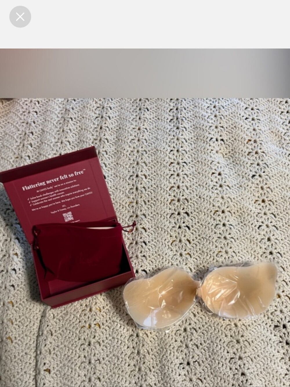 CAKES Cleavage Bra Size Medium Nude FIRM